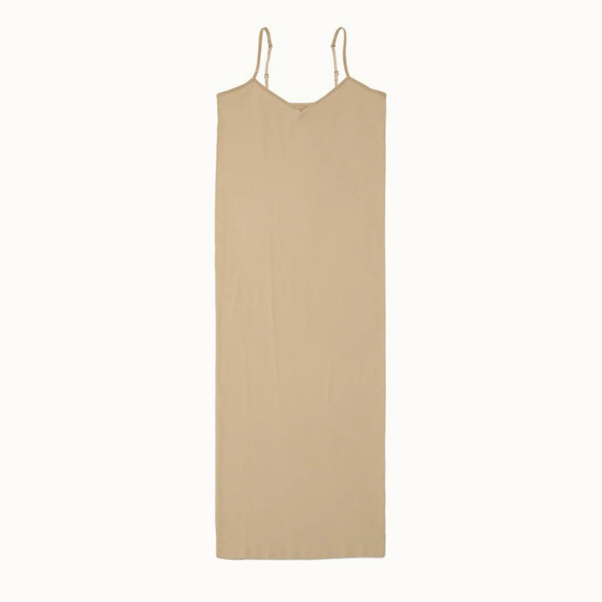 Midi Dress Бесшовное платье-комбинация телесного цвета Лето Осень женское сексуальное платье с регулируемыми бретельками обтягивающее облегающее платье миди нижнее белье - Цвет: Midi Dress