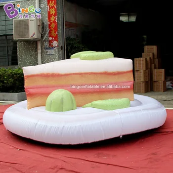 

3m Inflatable Kiwi Fruit Cake Slice, Inflated Fancy Food Decor for Dessert Theme Party