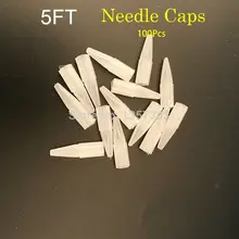 100 шт игла для татуировки бровей советы для перманентного макияжа пластиковые колпачки для татуировки совпадают для 5F иглы