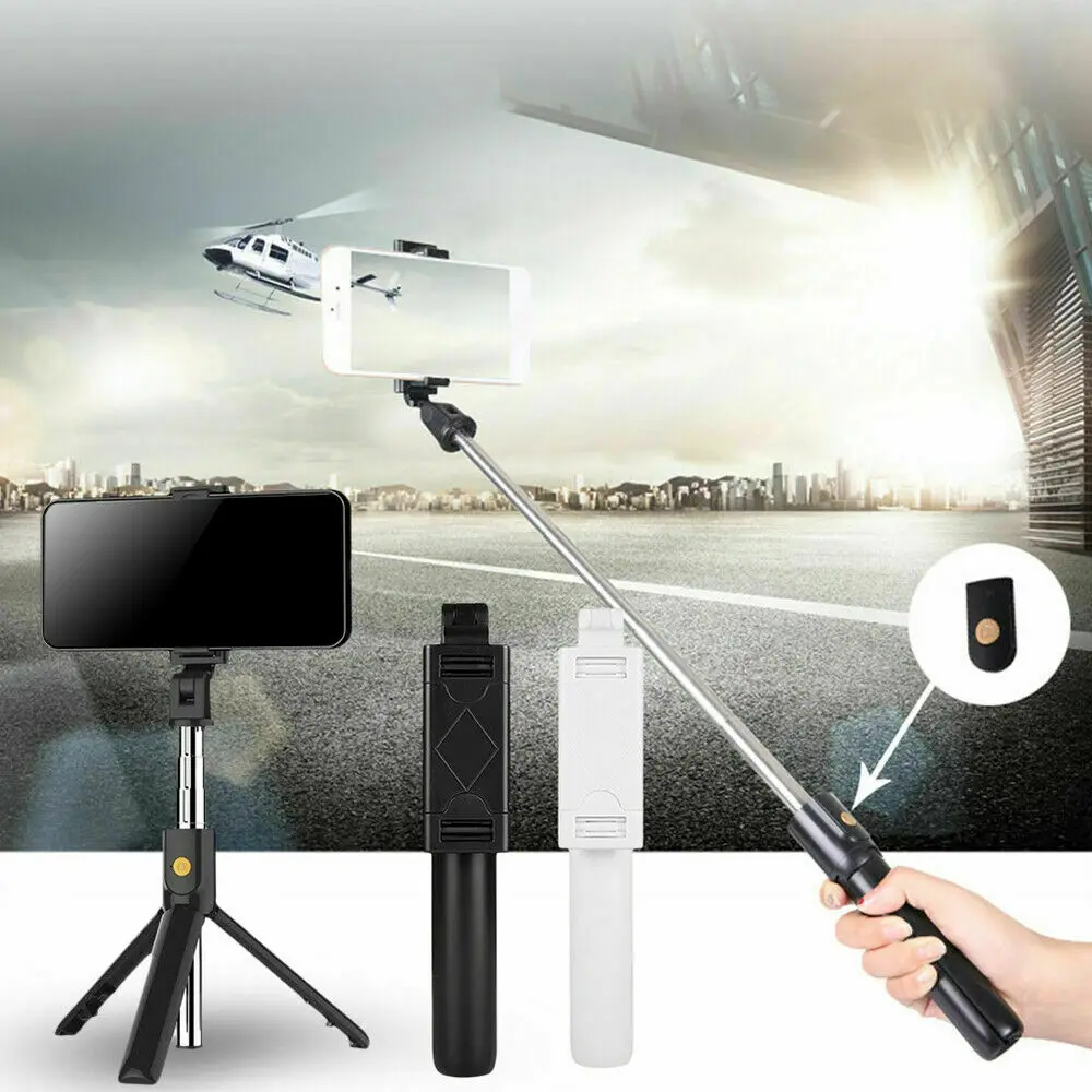 Essidi 3 in 1 Bluetooth Selfie Sticks For iphone xiaomi huawei Mini Extendable Wireless Tripod For GoPro Cameras Phone Monopod