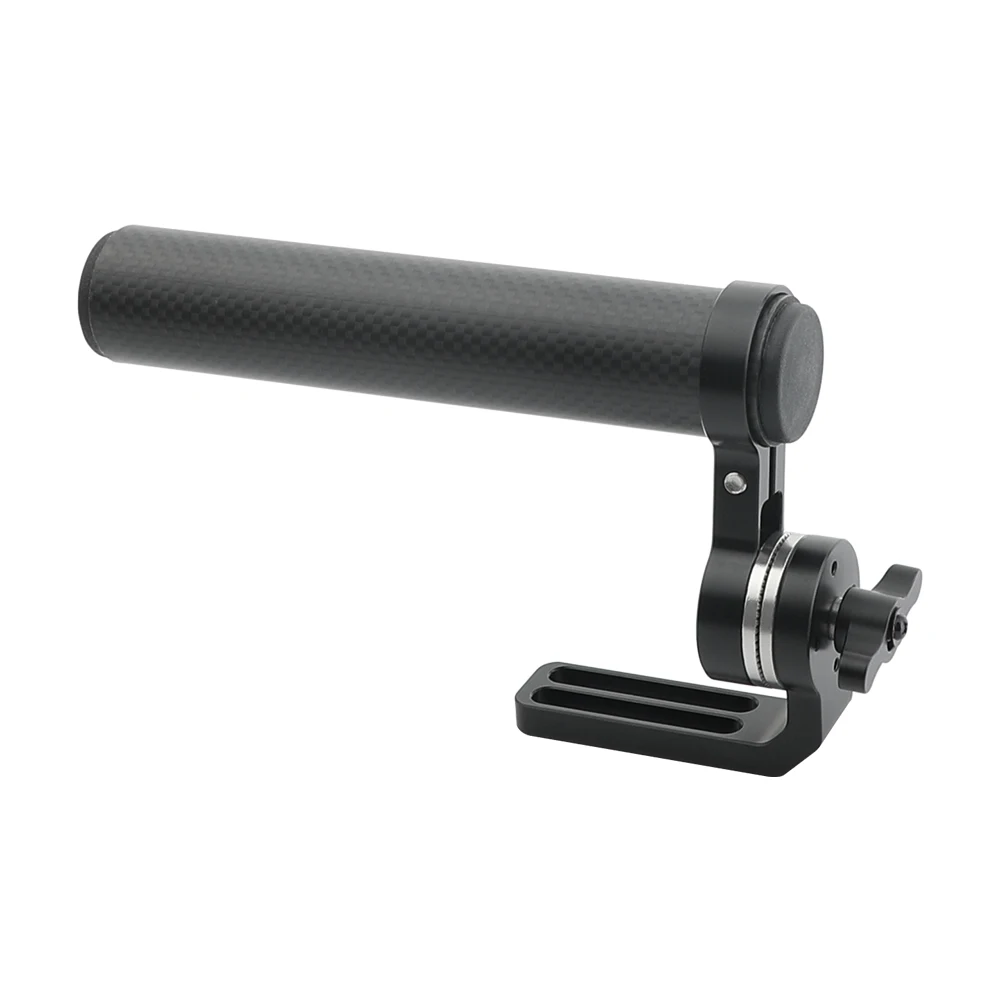 

CAMVATE Camera Top Handle Grip Carbon Fiber HandleGrip With Adjustable ARRI Rosette Mount Handle Seat For DSLR Camera Cage Kit
