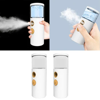 

2x USB Nano Facial Mister Face Mist Sprayer Skin Care Face Body Moisturizing Humidifier Hydrating Beauty Skin Care Tools