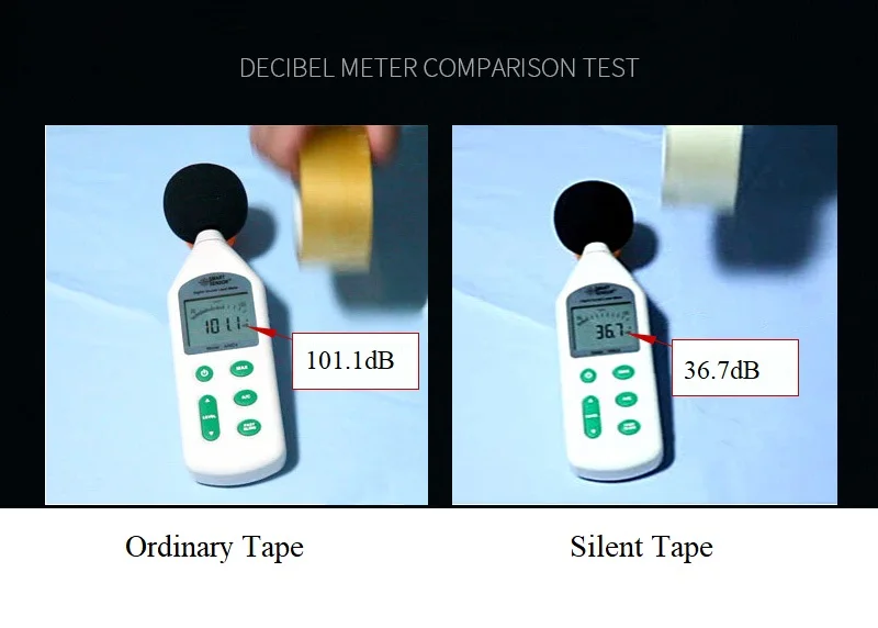 Professional Noiseless Tape 50mm10mm Silent Packing Tape 50m Courier Transparent Sealing Tape Environmental Protection Tapes (4)