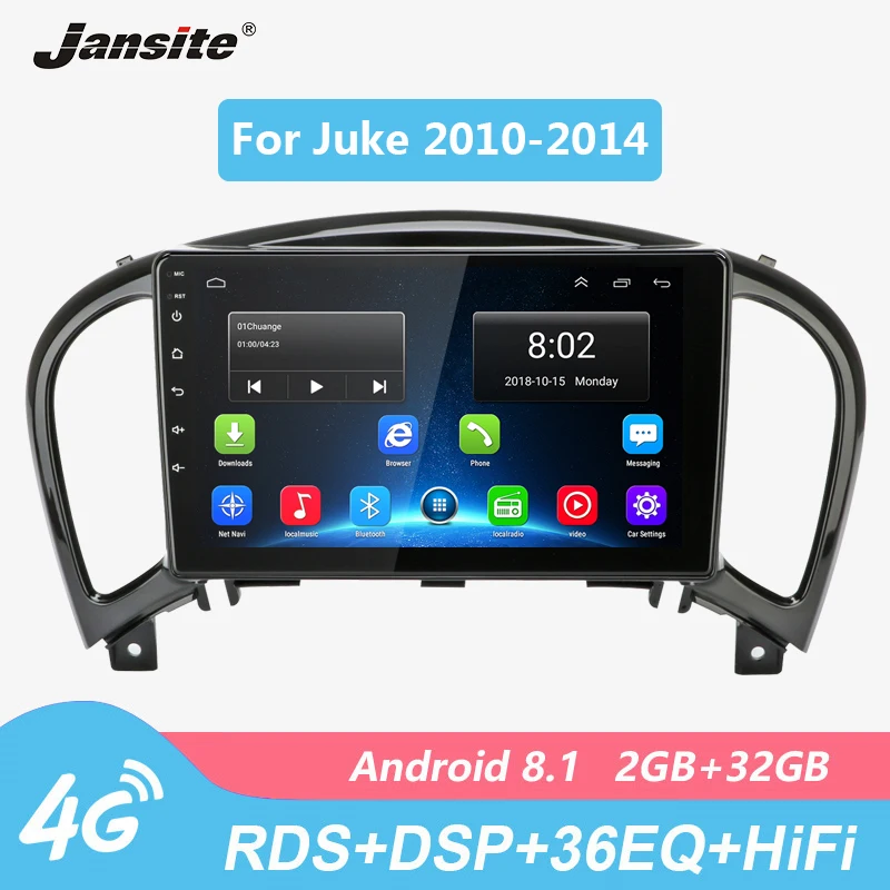 Jansite 4G 9 &quotавтомобильное радио для Nissan Juke 2010-2014 Android gps 2G + 32G мультимедиа сенсорного