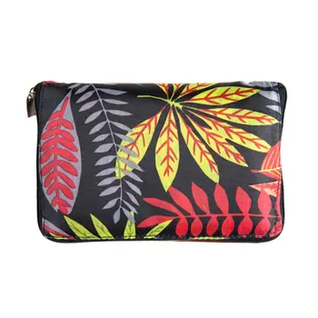 

Portable Floral Printed Shopping Bag Foldable Oxford Cloth Groceries Handbag Shoulder Bag