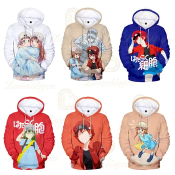 

Hot Anime Cells At Work 3D Hoodies Girl Women Cosplay Costume Fashion Casual Kawaii Harajuku Streetwear Pullovers