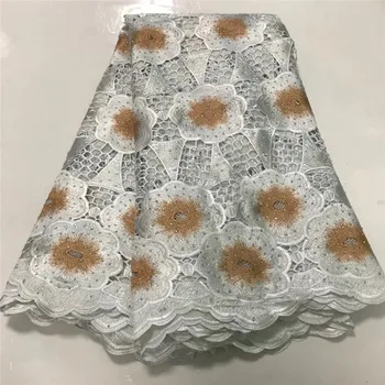 

2020 Latest Guipure Lace Cord Lace Embroiderey French African Cord Lace Fabric High Quality Nigeria Lace Fabric For Wedding