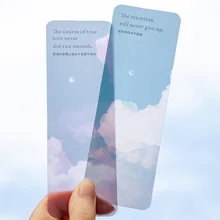 

3PCS/LOT Romantic Nature PVC Bookmark 140*47mm Reading Book Marker Stationery Gift