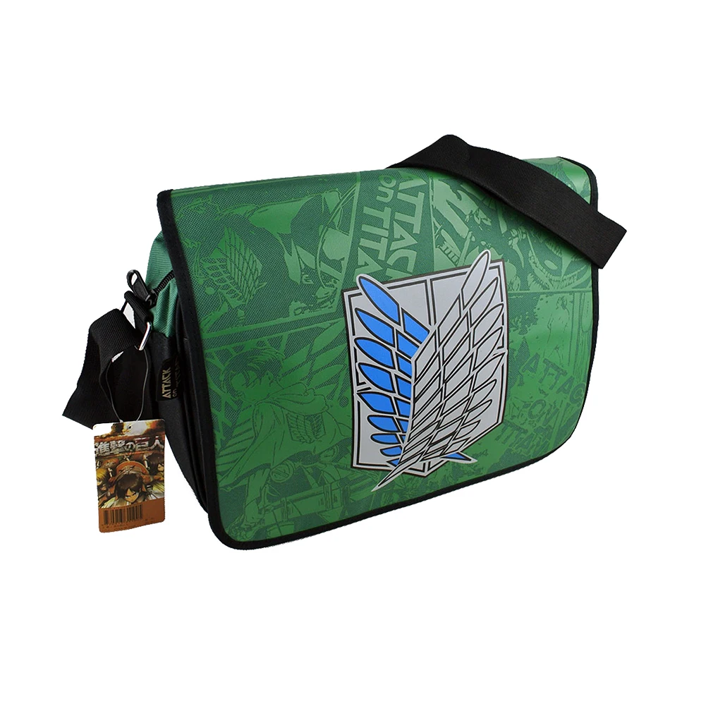 

E-Mell FAIRY TAIL Attack on Titan Touhou Project Tokyo ghoul Miku Sao Anohana Haikyu Single shoulder Message Nylon bag