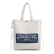 Холщовая Сумка женская новая стильная женская сумка на плечо с принтом букв универсальная в японском стиле в Корейском стиле