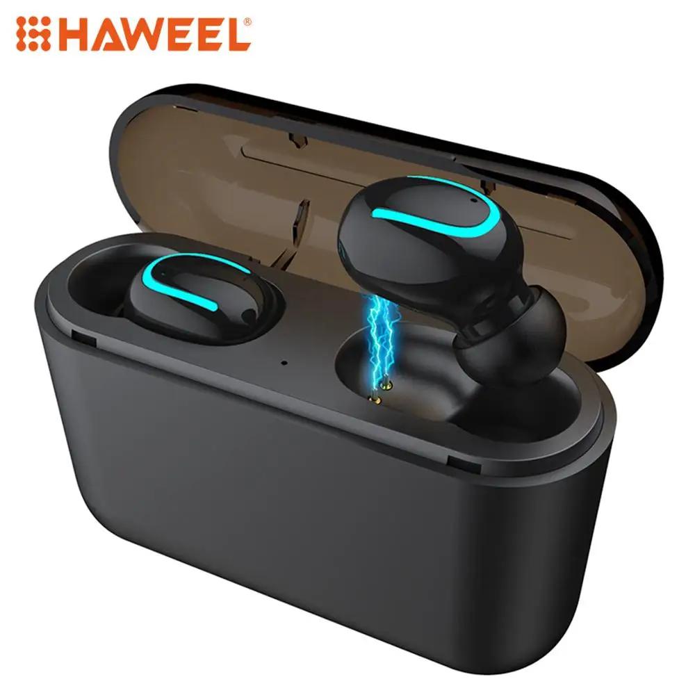 Спортивные игровые TWS наушники Bluetooth 5.0 беспроводные гарнитура игровая для