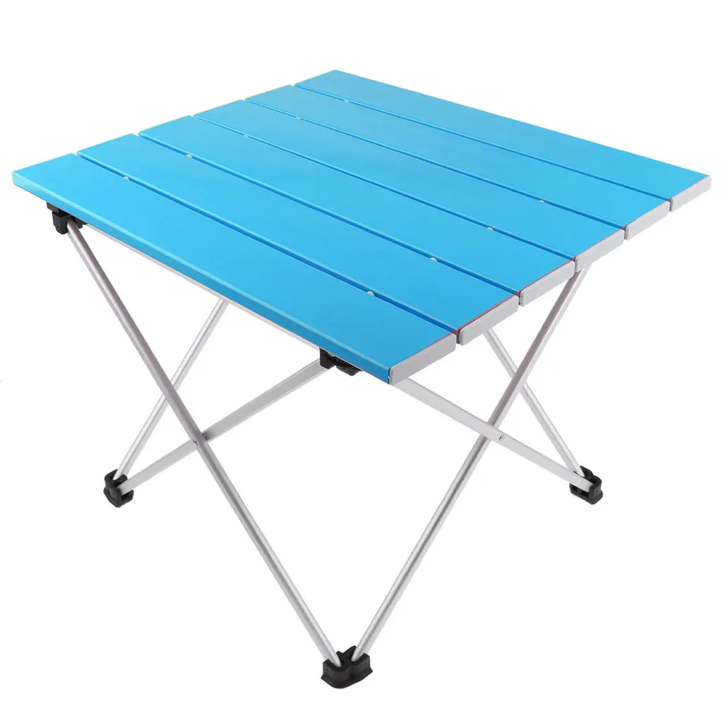  Outdoor Aluminium Foldable Picnic Camping Desk Table Ultralight Compact Size with Storage Pouch Ind