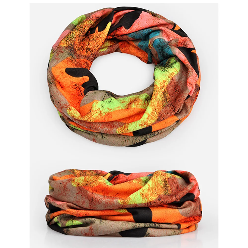 Men Women Colorful Camouflage Baggy Cap Multi-Use Neck Scarf Hat Soft Hats HATRX0060