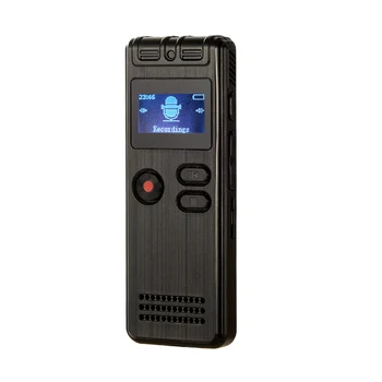 

Voice Recorder LCD Screen Rechargeable Digital Audio Sound Recording Player With WAV MP3 Covert Recorder One-Click Recording