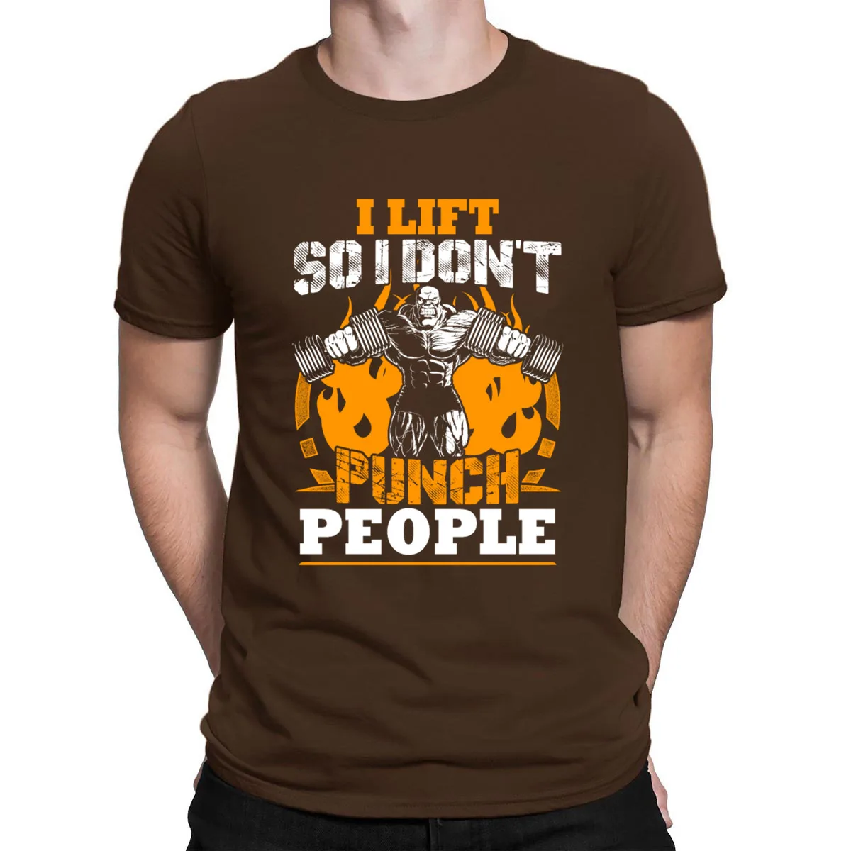I Lift So I Don't Punch футболки для людей свободные модные стандартные дизайнерские футболки для мужчин Классические летние топы