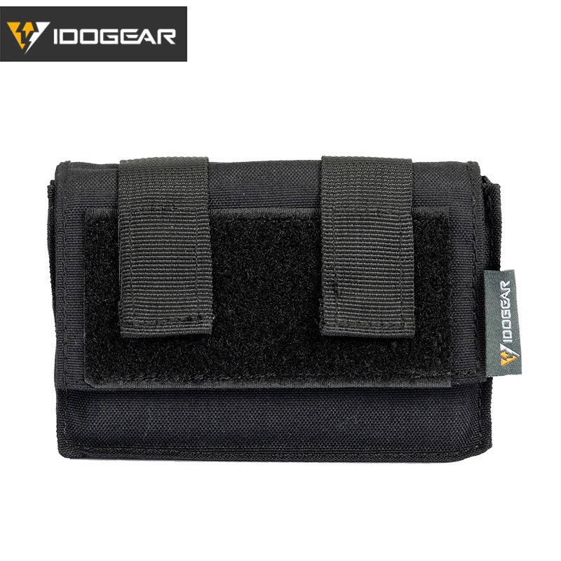 Black IDOGEAR чехол для тактического шлема, чехол для быстрого шлема, съемный задний Чехол NVG, универсальный мешок, чехол для батареи с противовесом 3549 - Цвет: Black