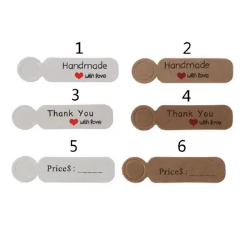 

100Pcs DIY Paper Strung Marking Tags Writable Price Display Label Baking Jewelry T4MD