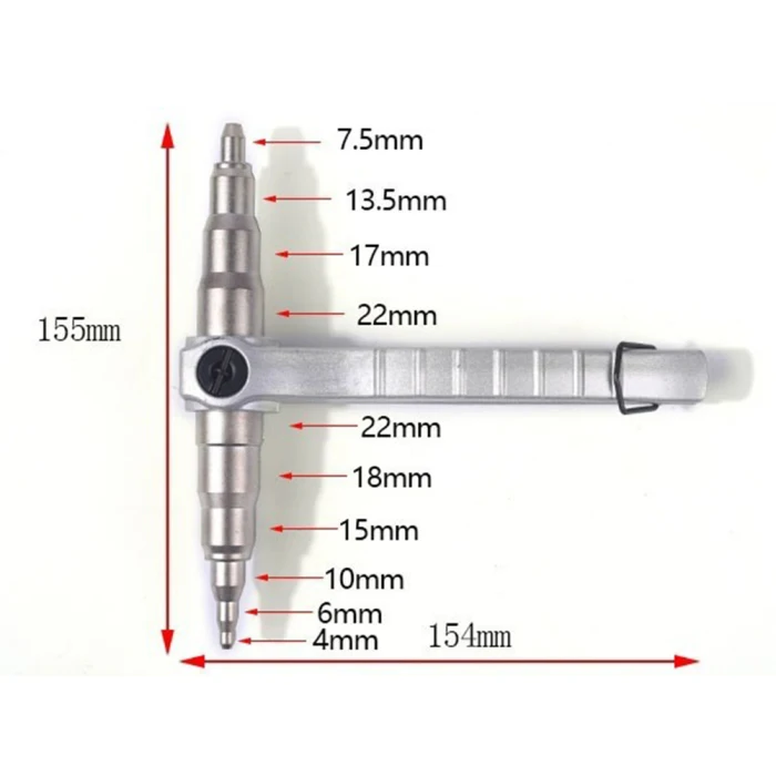 Медная труба расширитель ручного расширения инструмент универсальный ручной Холодильный инструмент 6-22mm- M25