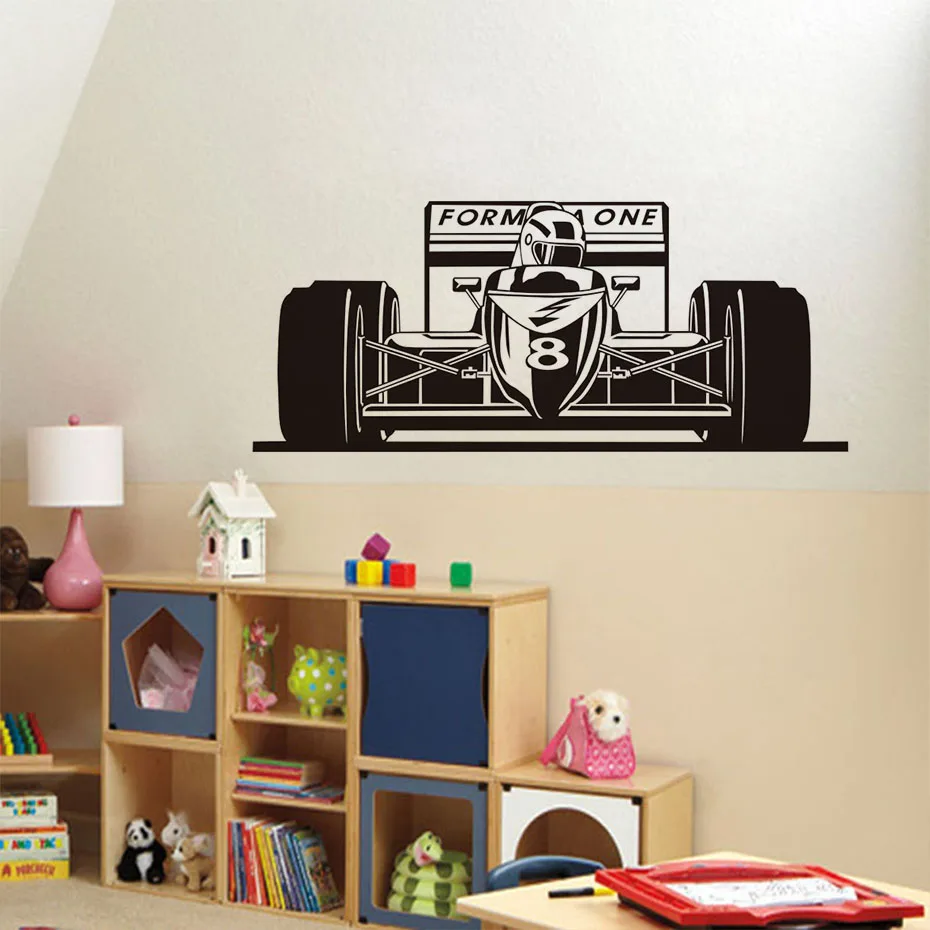 

Speed Racing Car Wall Sticker Mural PVC Art Bedroom Living room Home Decor Wall Decal Racing Automobile Poster W708