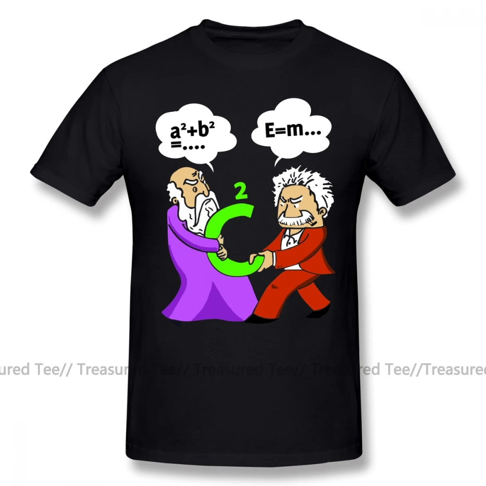 Футболка С Эйнштейном, с пифагорами, С Эйнштейном, футболка с коротким рукавом, 100 хлопок, футболка, забавная уличная одежда, графическая футболка