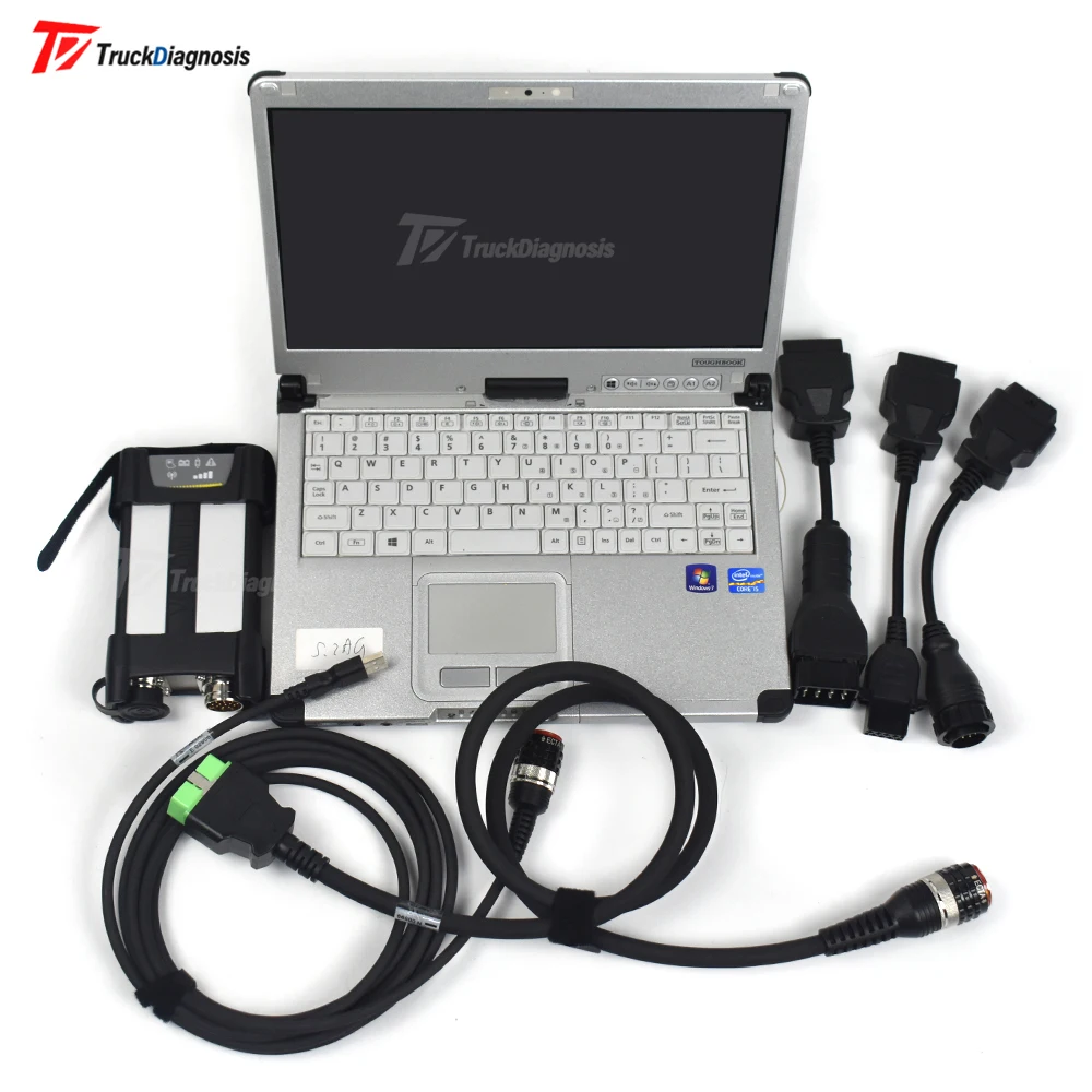 

For Volvo Vocom II 88894000 tech APCI PTT PTT 2.8 tech tool truck diagnostic tool+CF52/53 Laptop software preinstall Diagnostic