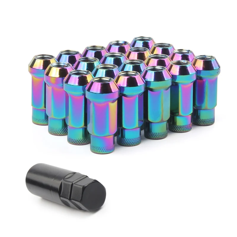 M12x1.5/, M12x1. 25 Гоночные Колесные гайки, гайки Ферро 20 шт 47 мм Bloqueio, гайки коррида, гайки - Название цвета: Белый