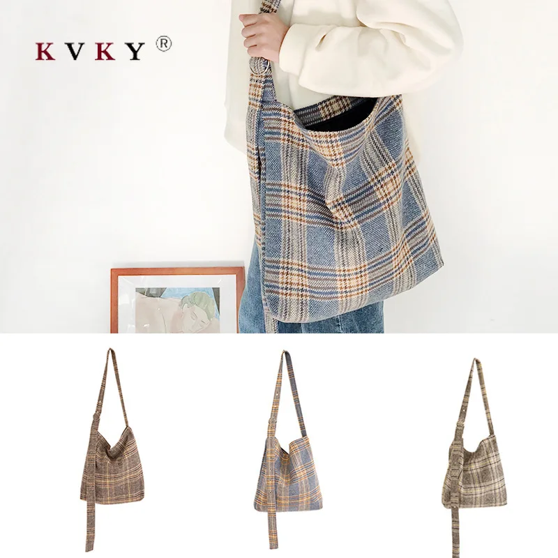 

Women Retro Shopping Bags Female Canvas Cloth Shoulder Bag Environmental Storage Handbag Reusable Foldable Eco Grocery Totes Sac