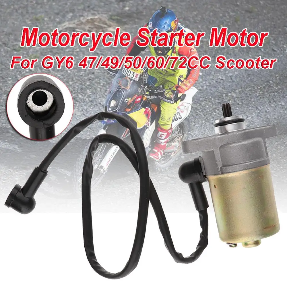 Motorcycle Starter Motor Moped Electric For GY6 47/49/50/60/72CC Scooter ATV Accessories | Автомобили и мотоциклы