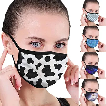 

Anti-Dust Digital Printed Face Mask Lovely Breathable Washable Easy to Breath Cotton Mouth Mask with Print PM2.5 Face Cover