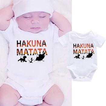 

DERMSPE New Letter Cartoon Print Newborn Baby Clothes Short Sleeve Romper Girl Boy White Fresh Clothes