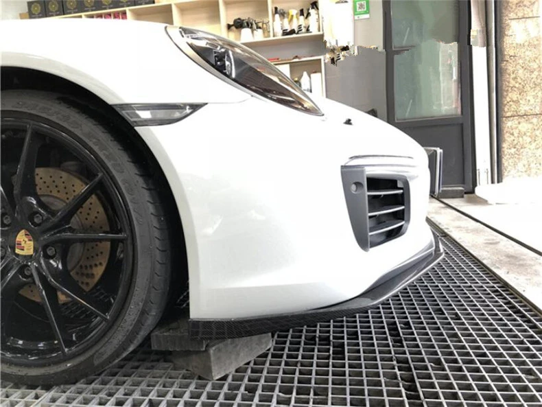 Передняя Задняя сторона юбка спойлер для Porsche 911 Carrera бампер диффузор Спойлеры из углеродного волокна