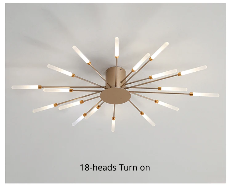 Modern Minimalist Creative Fireworks LED Chandelier For Living Room Bedroom Dining Room Indoor Lighting Decoration Ceiling Lamps flower chandelier