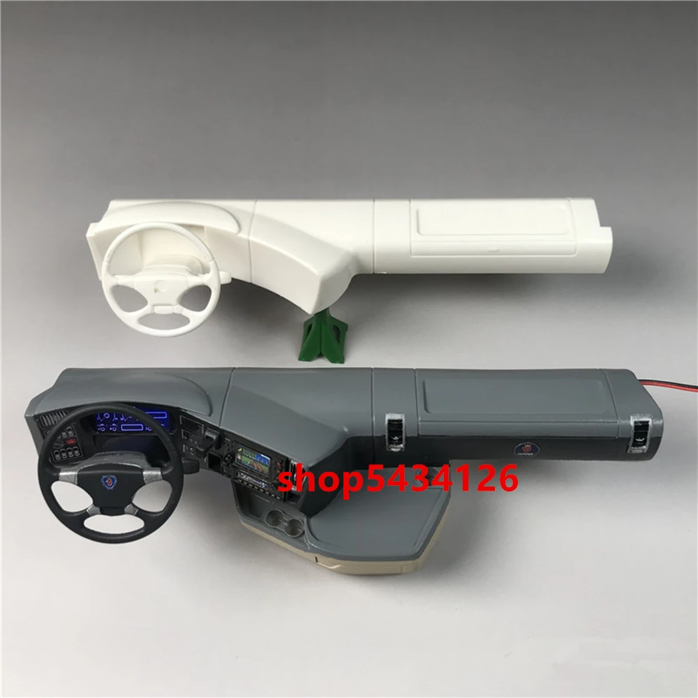 Неокрашенная яркая кабина с наклейкой подходит для 1/14 Rc Tamiya Scania R620 56323 Запчасти и