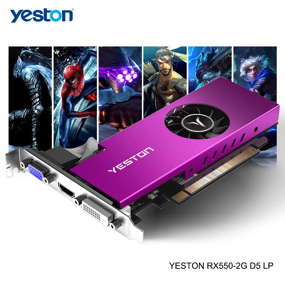 best graphics card for gaming pc Yeston Radeon RX 6500 XT GPU 4GB GDDR6 64 bit 6nm 2610/18000MHz Gaming Desktop computer PC Video Graphics Cards support DP/HD display card for pc