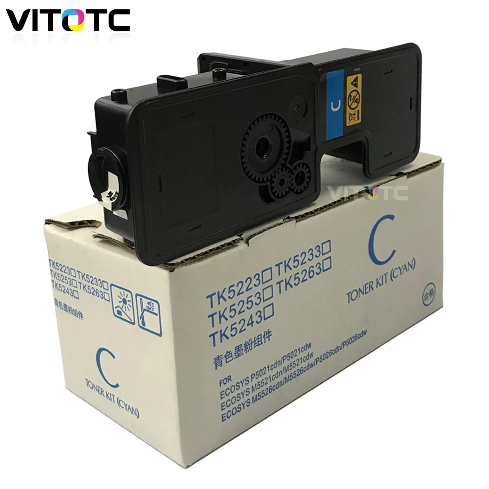 4 Colored TK-5230 TK5230 Refillable Toner Cartridge For KYOCERA Ecosys M5521cdw M5521cdn P5021cdw P5021cdn M5521 P5021 printer
