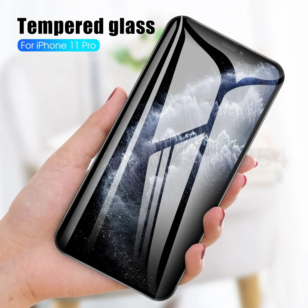 9D закаленное стекло для iphone XS MAX XR X 11 pro max Защитное Полное покрытие защита экрана |