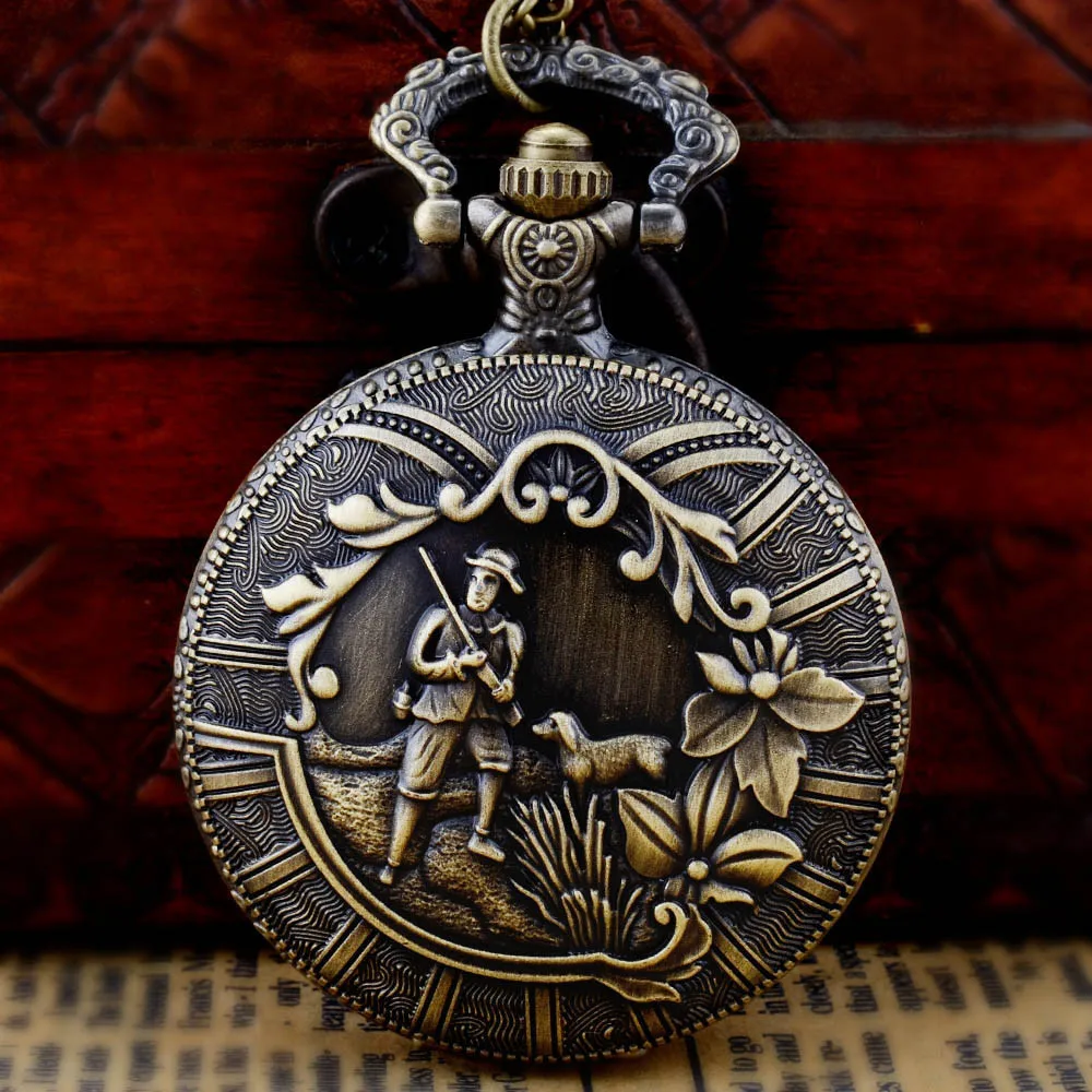 

IBEINA Hot Sale Hooks Pocket Watch Digital Roman Numeral Quartz Watches Analog Necklace Watch With Chain Accessories Gift