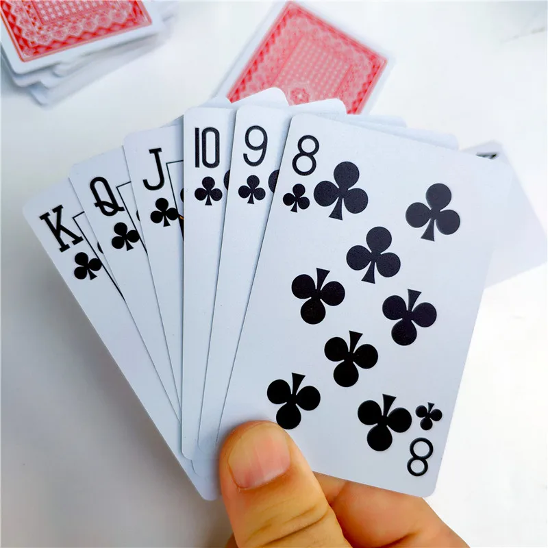 1 колода/54 шт ПВХ игральные карты водоотталкивающие игральные карты ...