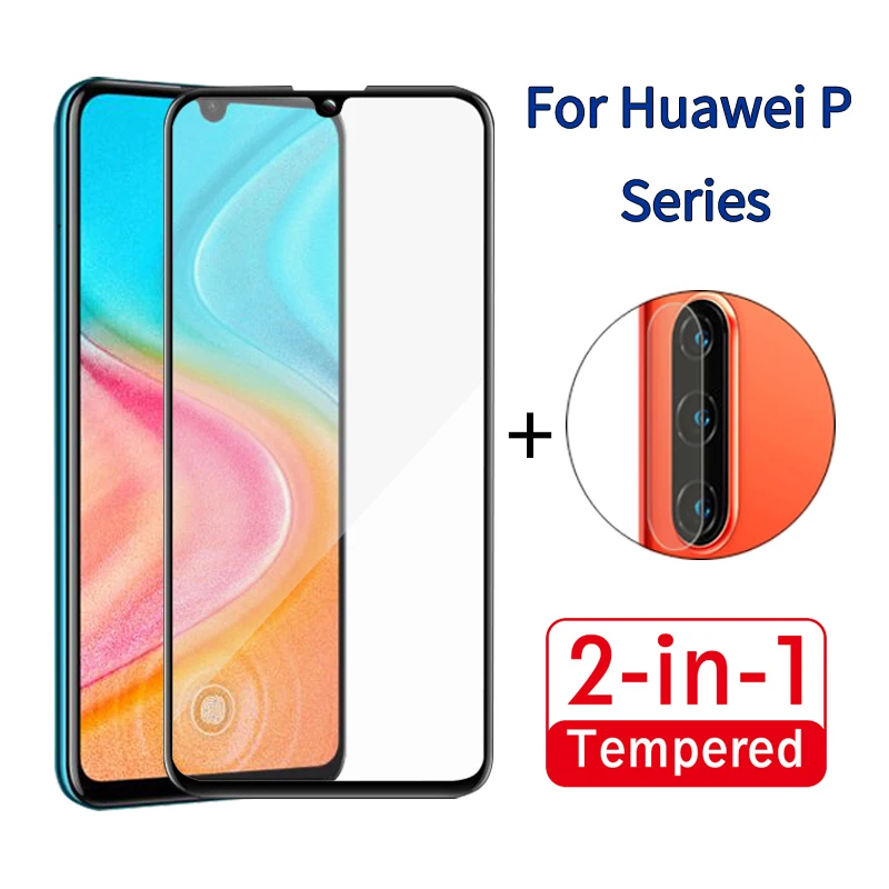 2 в 1 для huawei P10 P20 P30 Pro Plus Lite объектив камеры Flim экран защитное закаленное стекло