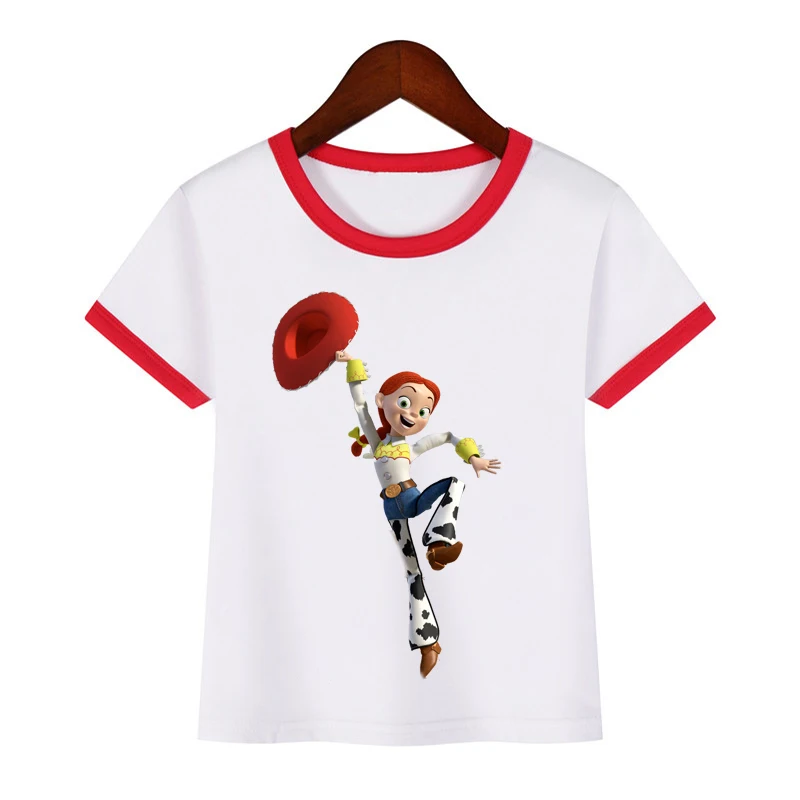 Футболка с надписью «Toy Story 4» для мальчиков и девочек детская забавная одежда детская летняя повседневная футболка enfant garcon