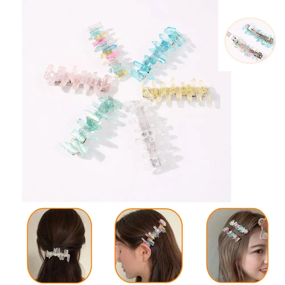 

Fashion Retro Mori Pine Stone Hairpin for women Temperament Spring Clip Hairclips for girls Styling Tools Hair Accessories