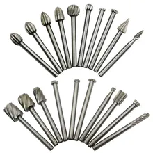 Fraises de routeur de routage HSS, outils rotatifs, sculpture rotative, couteau sculpté, outil de coupe, gravure travail du bois 6 pièces 10 pièces 20 pièces