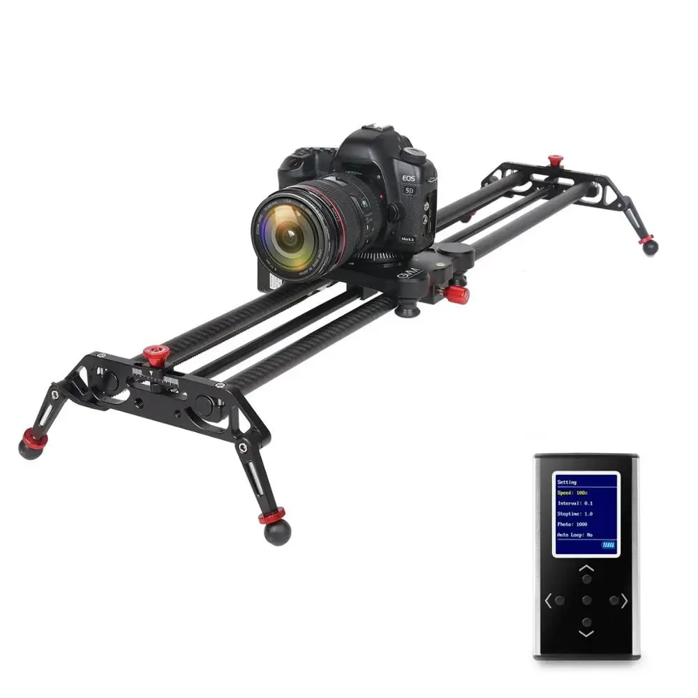 US $599.98 GVM 2D Dual Axis Wireless Carbon Fiber Motorized Slider Rail With Bluetooth APP Remote Time Lapse 360 Degrees 32inch Shooting