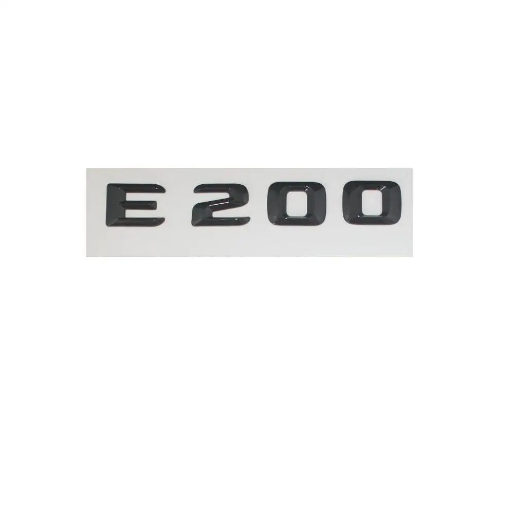 Gloss Black 3D Letters Trunk Badge Emblem Emblems for Mercedes W212 E200 | Автомобили и мотоциклы