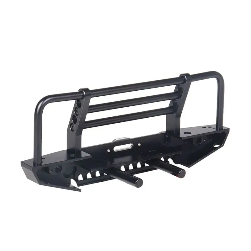 

Metal Front Bumper with Light for 1/10 RC Crawler Car Axial SCX10 90046 TRX-4 TRX4 090B