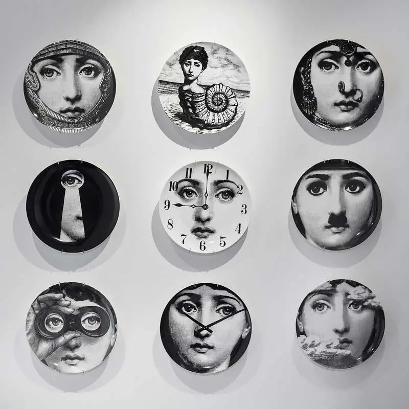 8 дюймов Креативный дизайн Fornasetti настенная декоративная тарелка Ретро Европейский Элегантный стиль кухонное украшение высококлассный дом