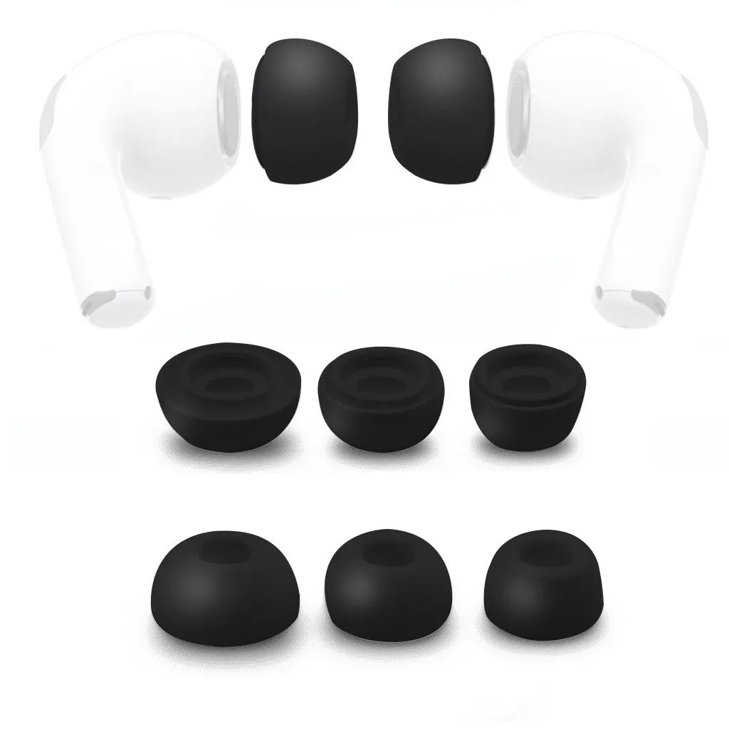 6pc Soft Silicone Replacement Ear Tips 