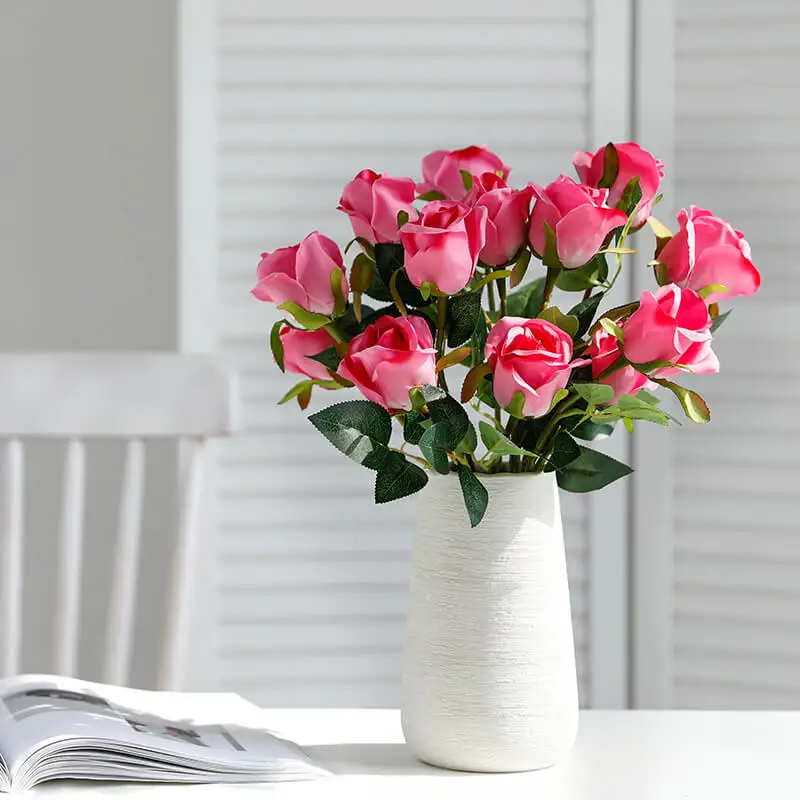 10 шт./компл. 50 см шампанское роза цветы Комплект красные розы искусственные цветы букет свадебный стол Декор украшение дома