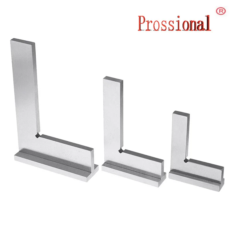 

New Machinist Square 90 Degree Right Angle Engineer Set with Seat Precision Ground Steel Hardened Angle Ruler