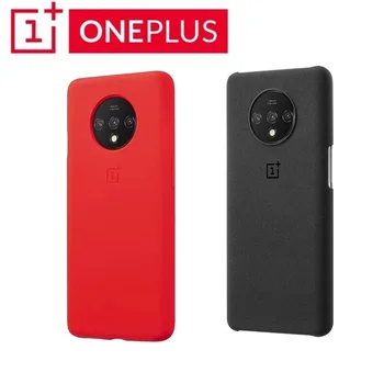 Перейти на Алиэкспресс и купить Оригинальный Oneplus 7T чехол 100% от Oneplus официальный защитный чехол нейлоновый бампер песчаник чехол OnePlus 7T Karbon бампер чехол